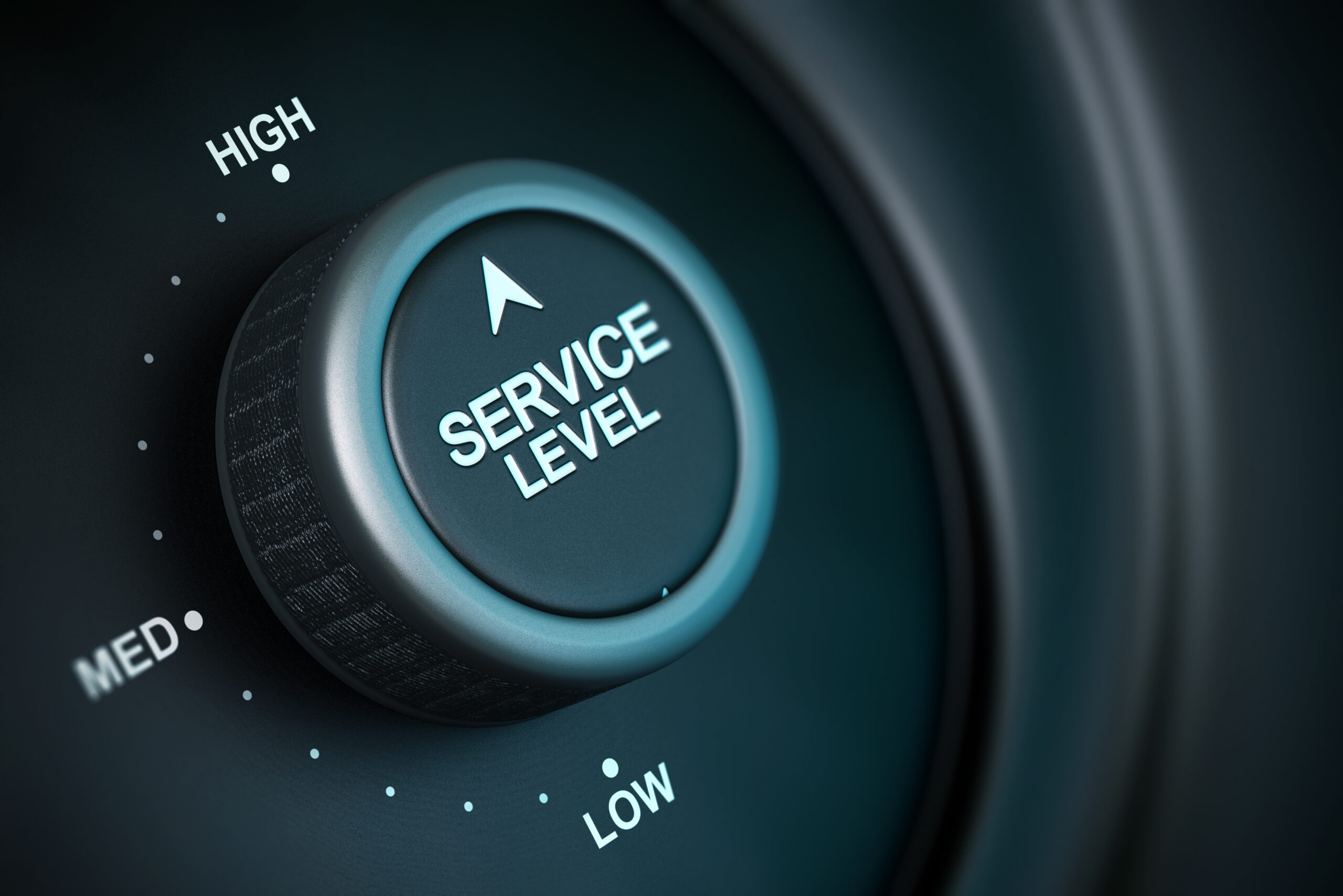 dial that says service level agreement